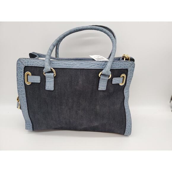 NWT MICHAEL KORS Hamilton Studded Tote Bag - Dark Denim - Picture 2 of 8